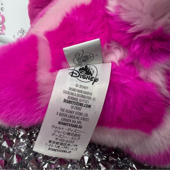 Cheshire Cat plush Disney stuffed animal Alice in wonderland cat neon pink smile - Picture 4 of 7